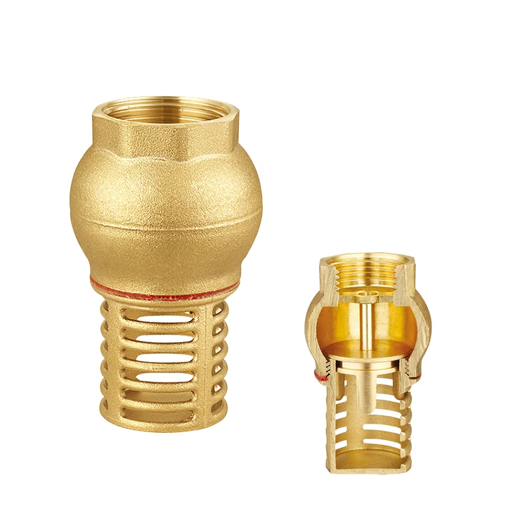 Manual Gas Water Oil  Medium Pressure High Temperature Forged Brass Swing Foot Valve1Inch ISO228