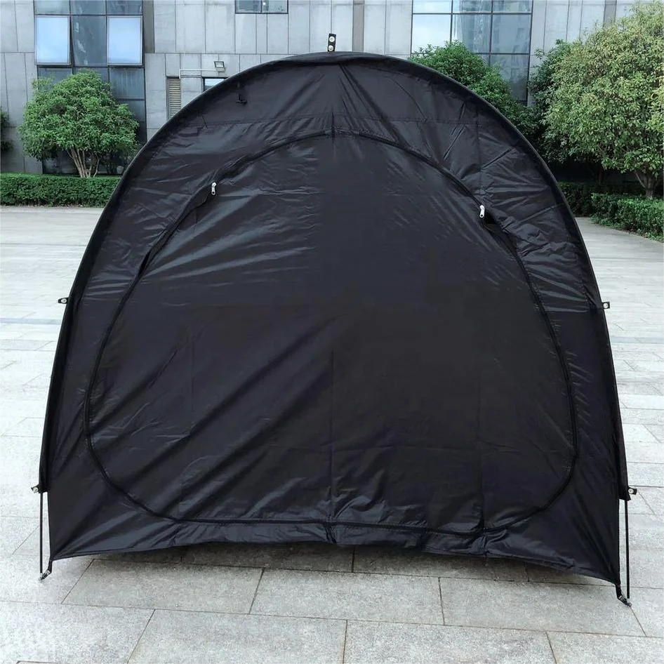 Garden Storage Bike Shed Log Store Bicycle Tent Green and Black Color for Bike Shelter