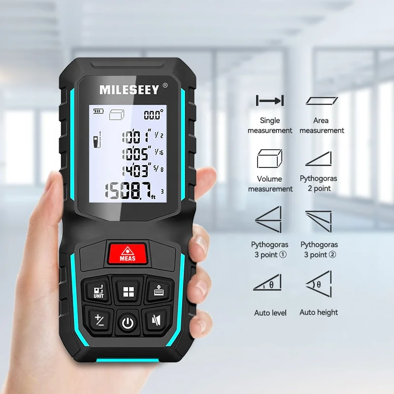 Лазерный дальномер Mileseey G2 цифровой измеритель расстояния 40