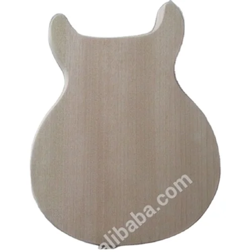 one piece mahogany wood LP junior double cut electric guitar body