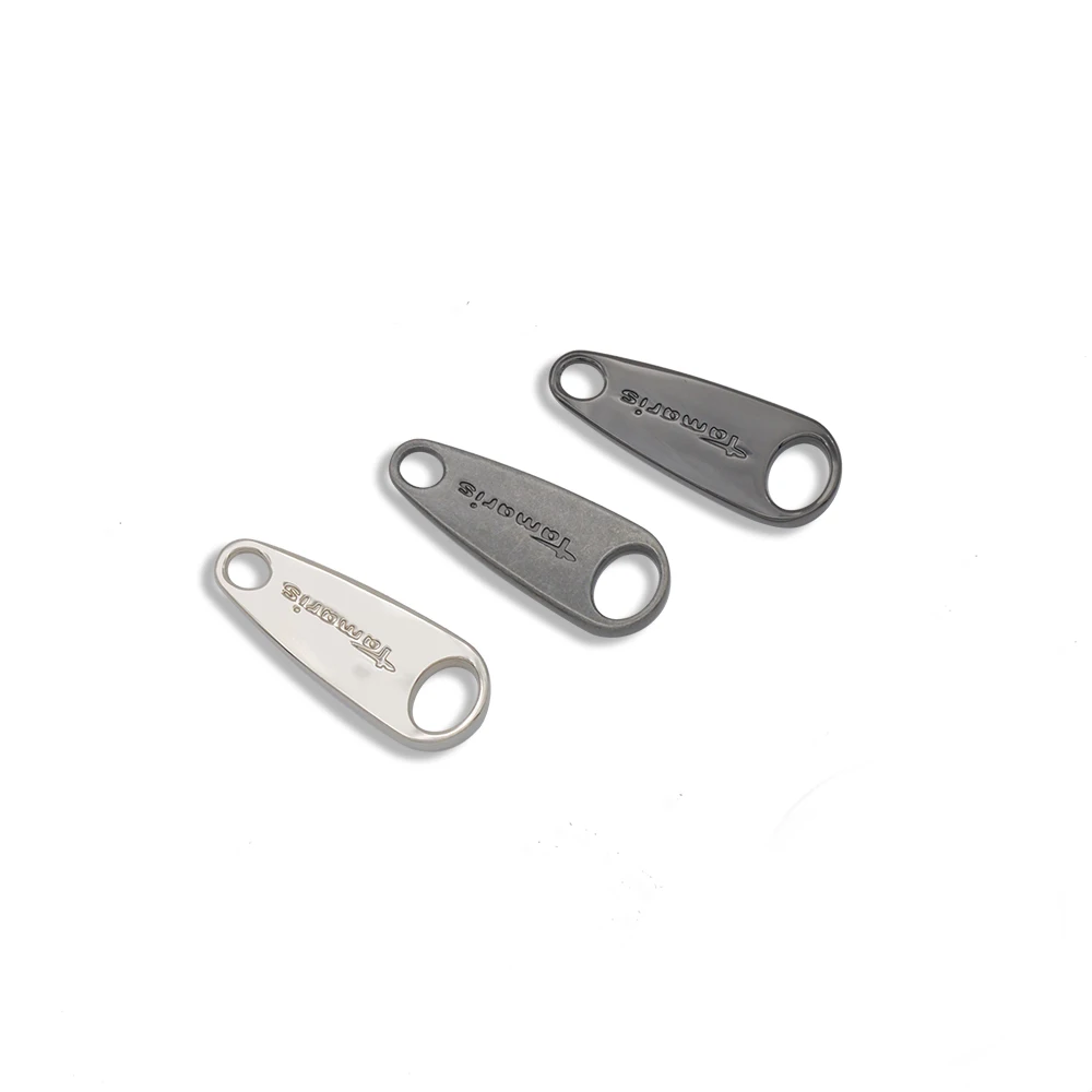 Fashion handbags and bags custom metal zinc alloy zipper slider hallow angel zipper puller for bags