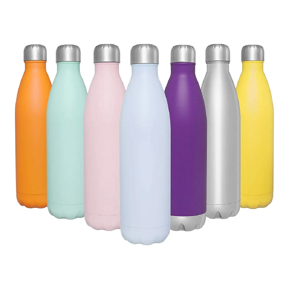 Wholesale Engravable Insulated Stainless Steel Cola Shaped Water Bottle with Custom Logo