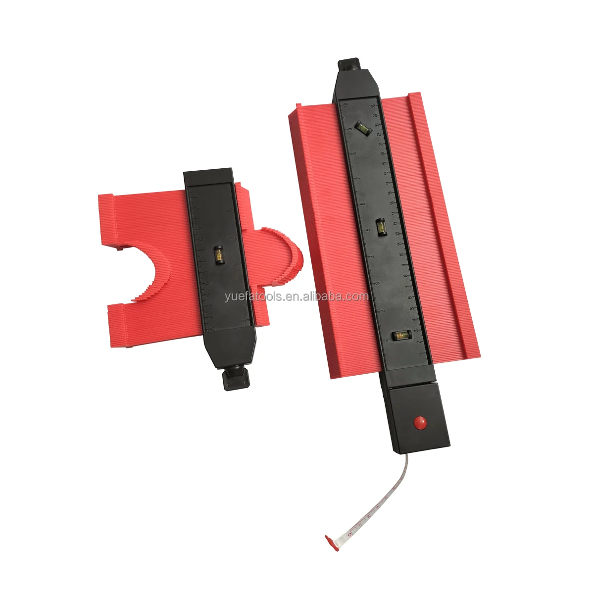 Factory Directly New Style 10 inch And 5 inch Combine Plastic Widen Contour Gauge With Rotating Plastic Lock