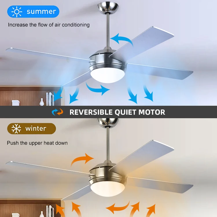 Luxury modern Lamp Air Sove Spare Fashion Bulbs Waterproof Free Control Bladeless Hvls Outdoor Remote Home Ac Ceiling Fan