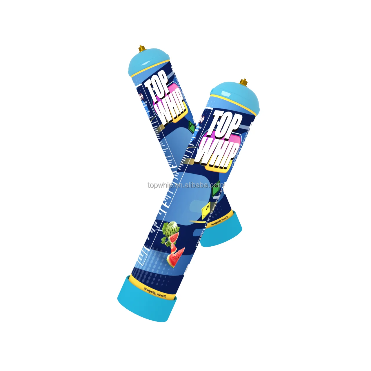 Botijao de GS Creamy Deluxe 640g Europe Ware Whip Creme with Fast Gas  Chargers for Bonbonnes