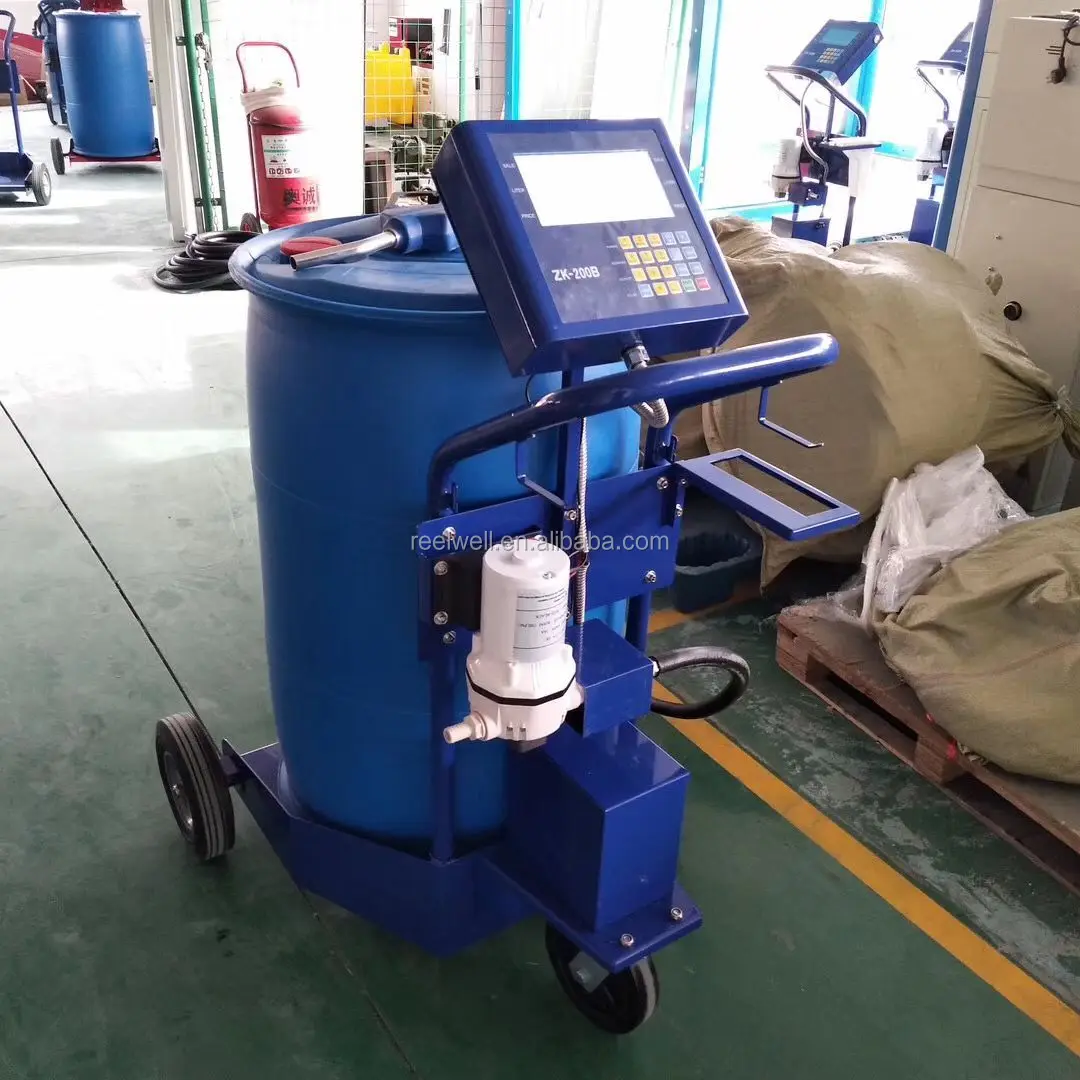 Fuel AdBlue mobile dispenser cart, Preset Adblue filling transfer pump