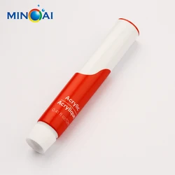 Custom Different Colors Aluminum Empty Laminated Acrylic Paint Colors Set Tube Packaging