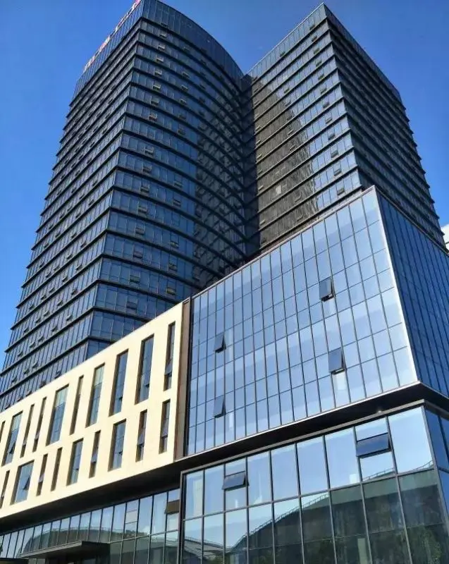 Commercial Exterior Aluminium Glass Facade Energy Saving Soundproof Aluminum Curtain Wall