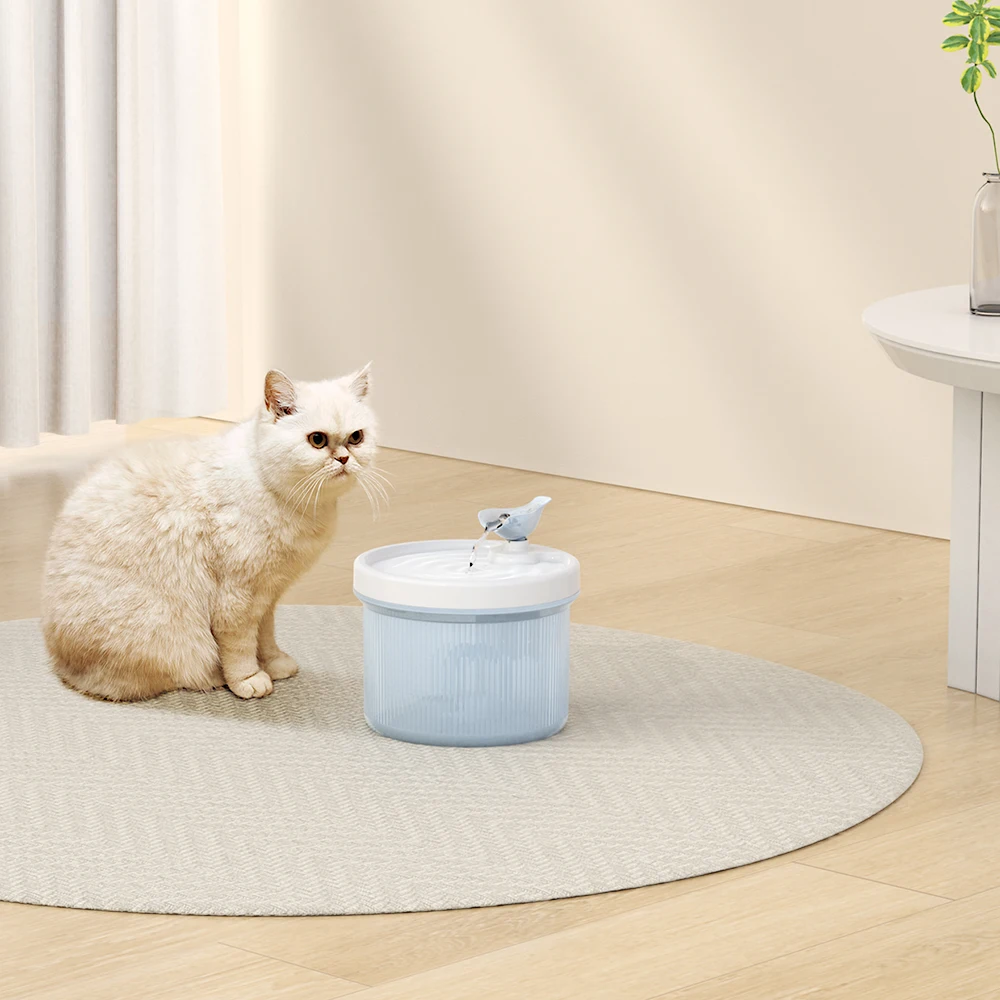 Automatic Cat Water Fountain Electric Mute Pet Drinking Water Dispenser Powered Filter Drinker Auto Feeder For Cats