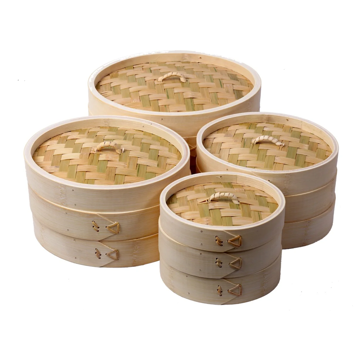 Factory Wholesale High Quality Bamboo Steamer Basket for Multi-purpose Food Steamer Bamboo Steaming Manufacturer