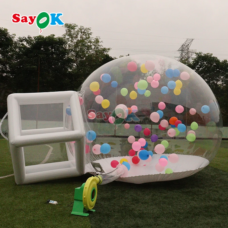 Portable Inflatable Bubble Balloon House  Dome Tent Transparent Giant Inflatable Bubble House For Kids