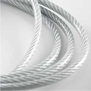 High Quality Manufacturing Non-alloy PVC Wire Rope Coated Steel Nylon 7x19 Galvanized Steel Wire Rope