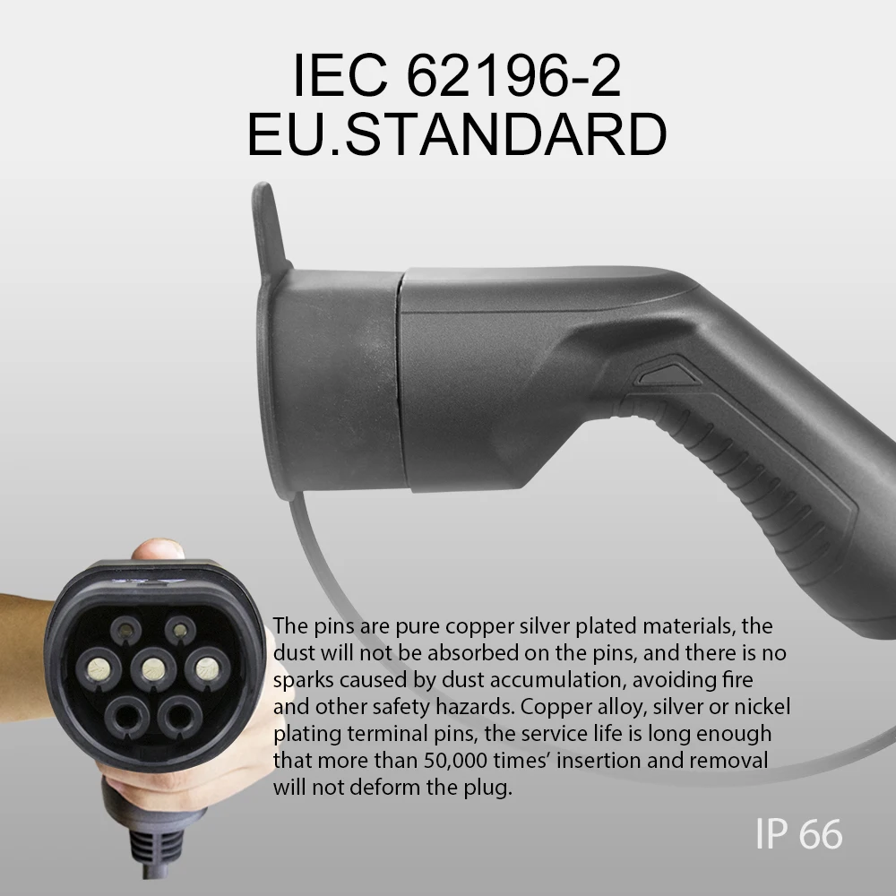 32A Level 2 J1772 EV Charger Wallbox with Smartphone APP