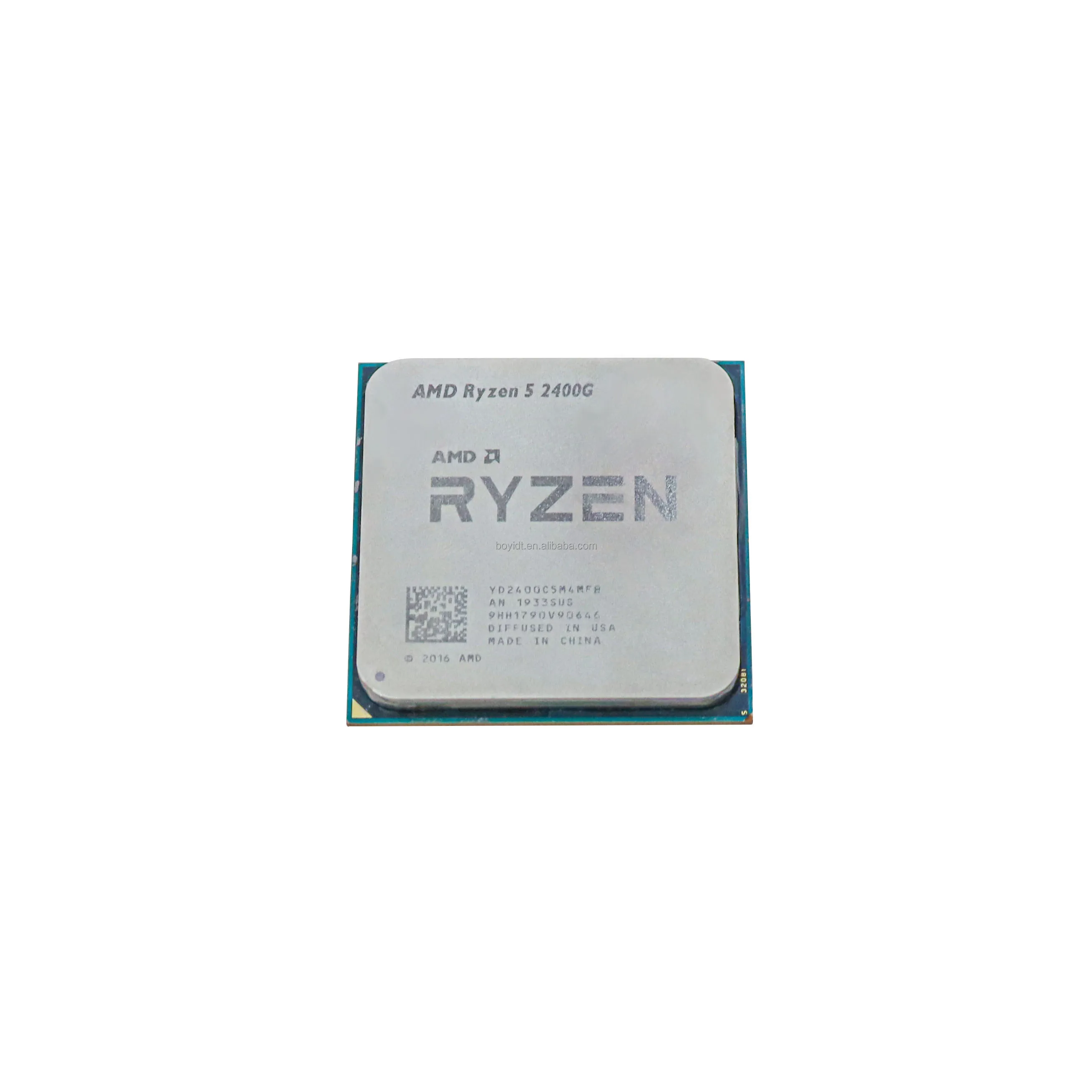 China wholesale computer accessories amd 5 2400g 3.6ghz quad core 65w 8 threads Am4 desktop cpu processor cpu R5-2400G CPU