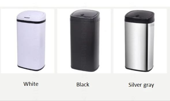 Supplier Wholesale Large Capacity Smart Automatic Stainless Steel Waste Garbage Recycle Bin Trash Can With Sensor Touch-Free