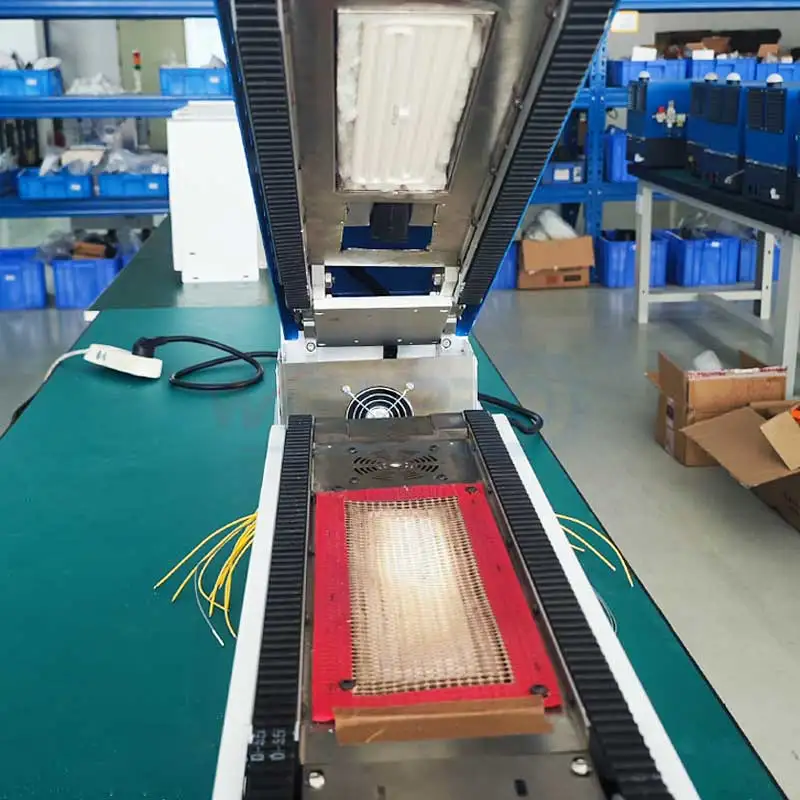 RD-A06   Good price  heat shrink tubing conveyor machine with oven sleeves belt heater