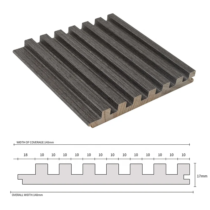 High Quality Vertical Wooden Slats Solid Pine Wood Fluted Panels For Wall