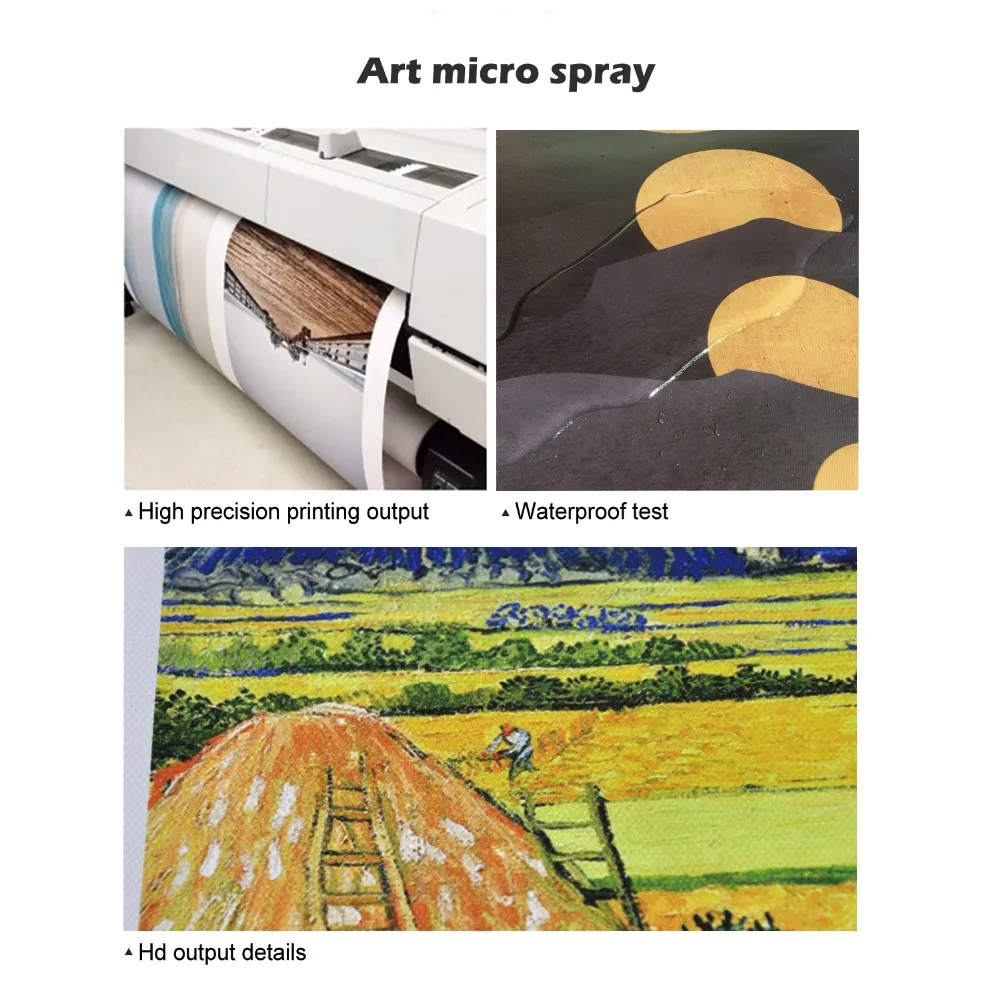 2024 hot sale  high quality Waterproof  poly-cotton canvas roll for painting canvas frame printing canvas