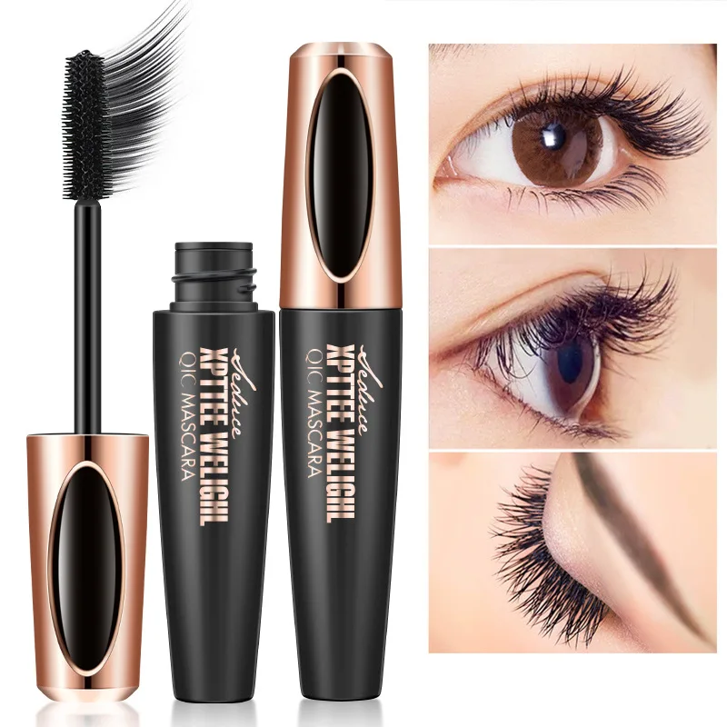 QIC Film Power Volumizing Mascara Waterproof Dense Slender curl silicone brush nude 4D mascara