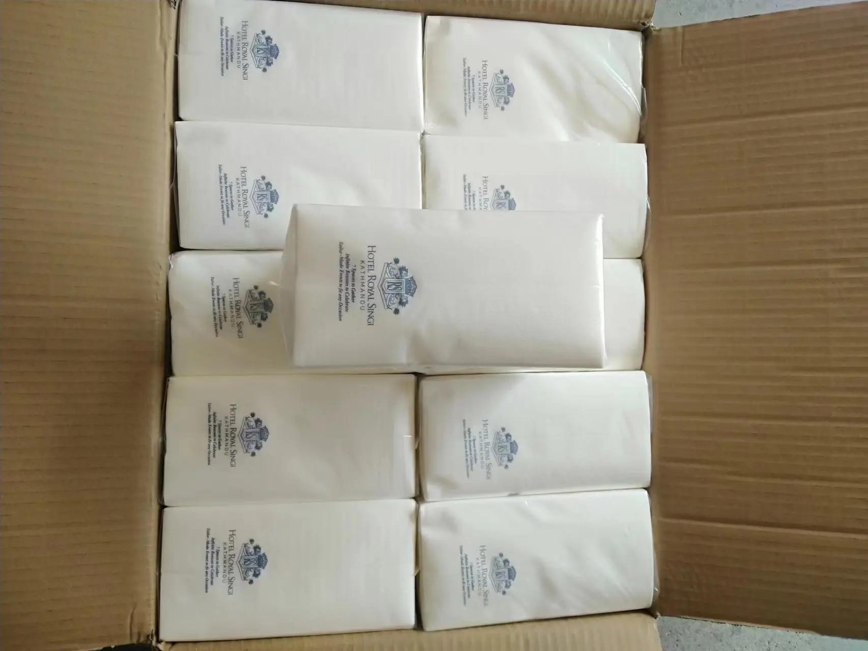 Printed White Disposable Decorative Paper Napkins for Table Kitchen Bathroom Party Wedding Event