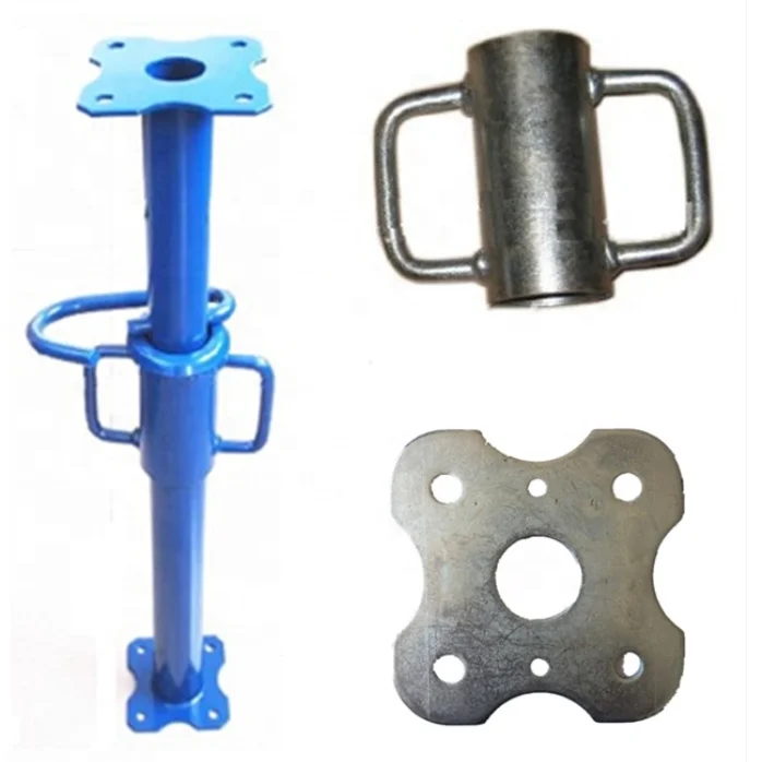 Italian Spanish Type Light Weight Jack Props Steel Pipe Prop Base Jack Telescopic Prop Accessories