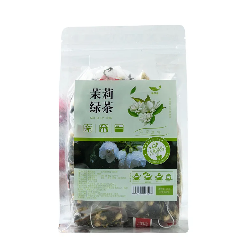 Wholesale China Jasmine Green Tea Triangle Tea Bag Health Scented Tea