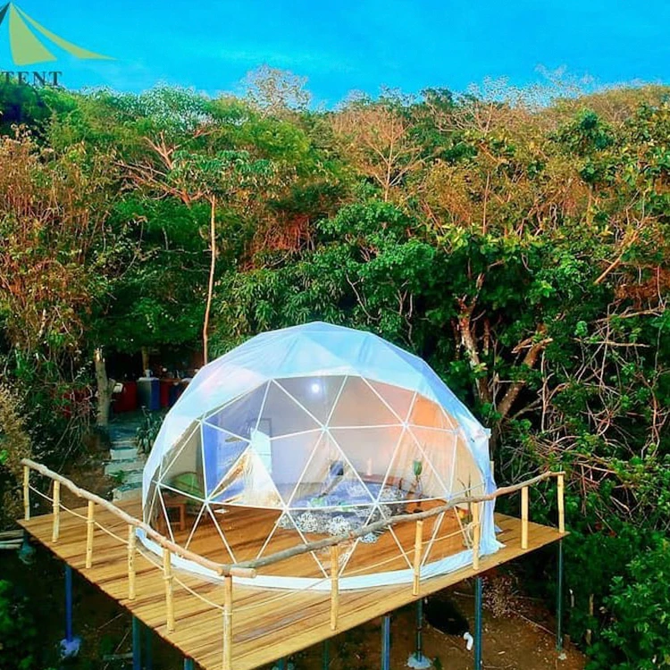 KENTEN ПВХ роскошный поликарбонатный геодезический сборный дом igloo тенты с ванной