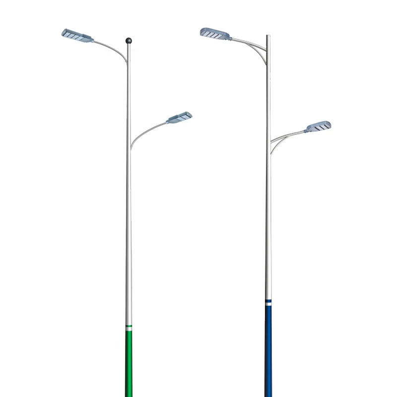 Прямая Продажа с завода индивидуальная наружная сталь Q235 оцинкованная 6 м 8 10 12 уличный фонарь