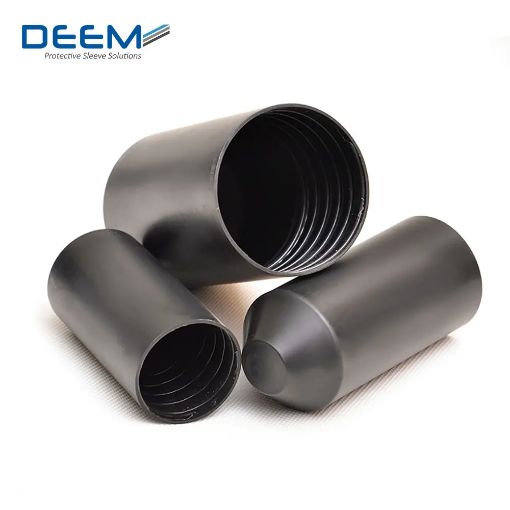 DEEM Cable End Caps heat shrinkable waterproof PE end covers shrinkable end caps electrical insulator