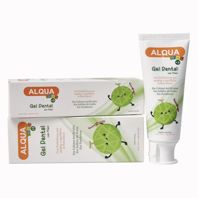 Custom SLS Free Parabens Free Xylitol Probiotic Fruit Flavored Kids Fluoride Toothpaste Manufacturer For Children