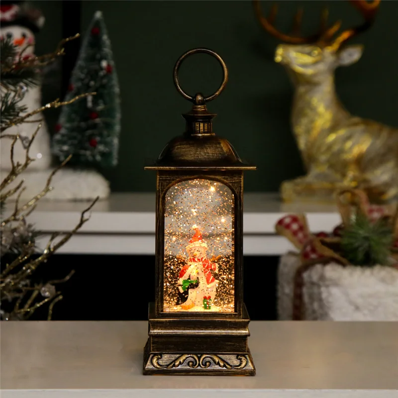 2024 The New Listing Factory Wholesale Christmas Decoration Plastic Snow Globe Water Lantern For Festival Gifts