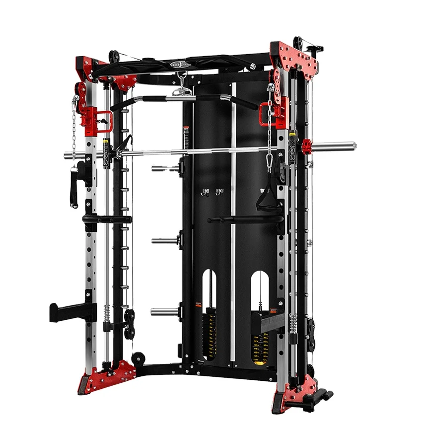Factory Price Body Building Gym Commercial Cable Multi Functional Smith Trainer
