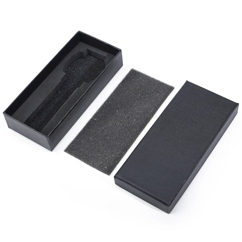 Han Hong Wholesale luxury custom logo small cardboard jewelry storage box Crocodile paper watch box with pillow