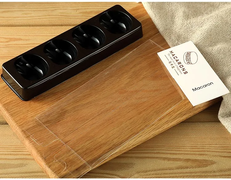 Custom Transparent PET Plastic Macaron Blister Packaging Box