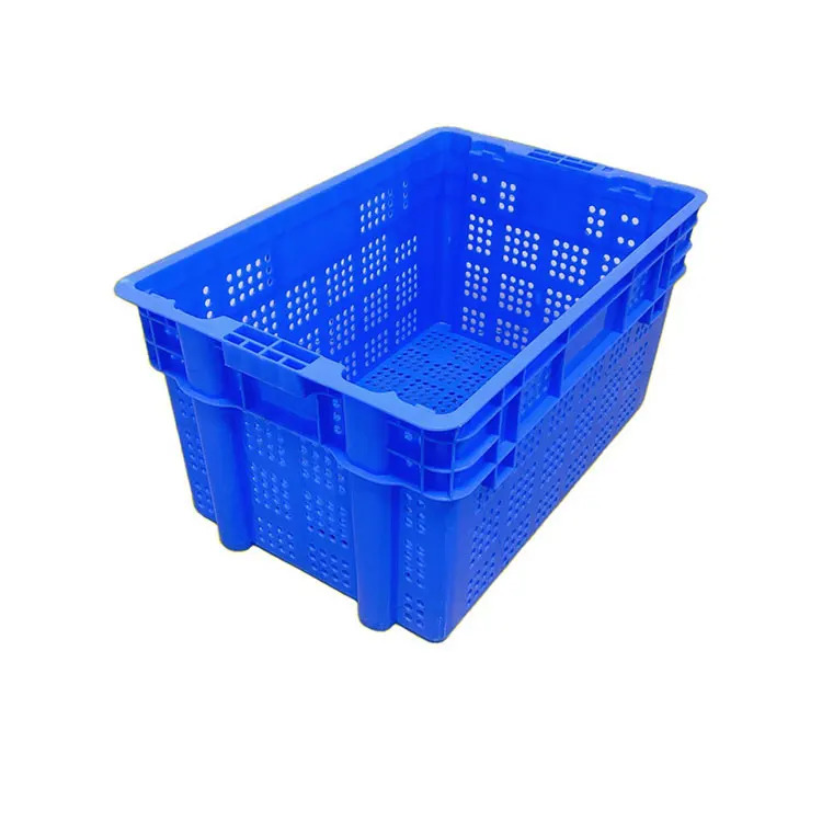 Logo customized crate plastic fruits vegetable turnover basket