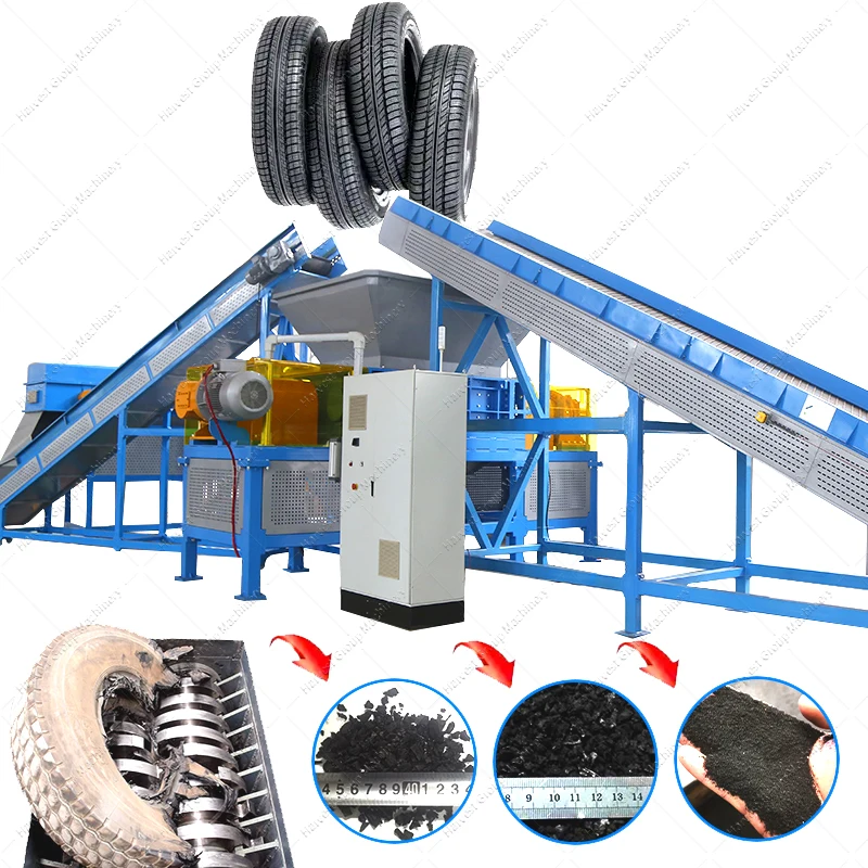 Chinese Factory sale Recycling Equipment Waste tyre shredders for sale in south africa