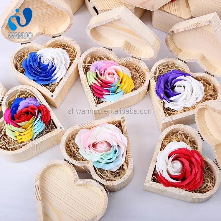 WanuoCraft модные деревянные ювелирные изделия DIY любовь в форме сердца коробка для хранения Декор ремесла упаковочные коробки