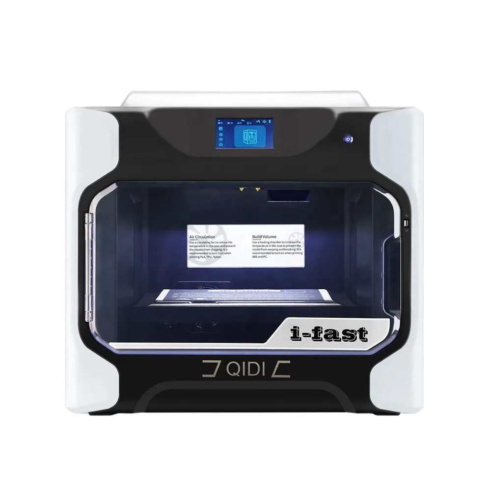 3D-принтер QIDI i-fast большой размер двойной экструдер с дополнительным набором высокотемпературных экструдеров ПК нейлон углеродное волокно 330*250*320 мм