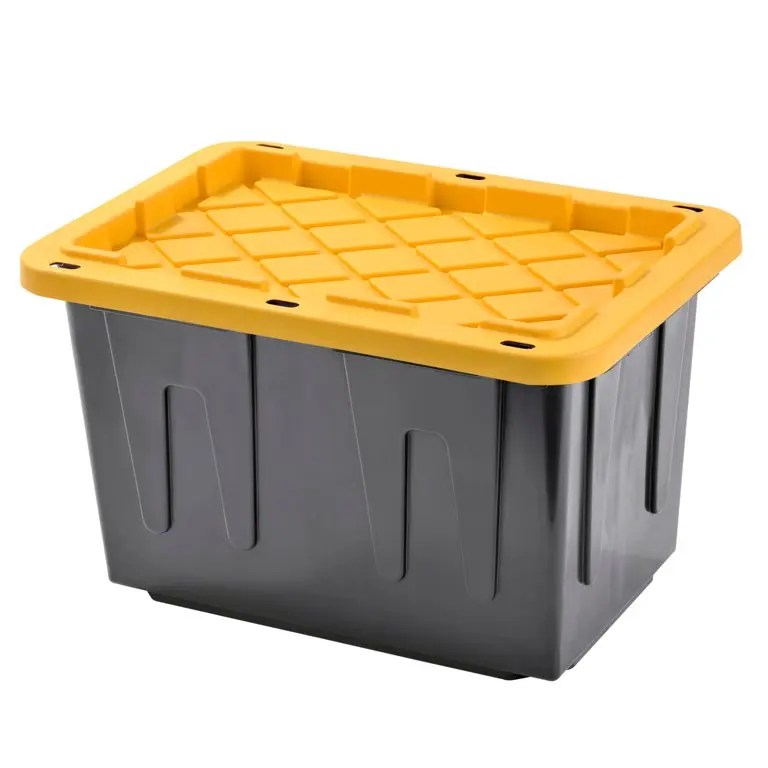 Quality  Durable 23 Gallon Storage Tote Plastic Heavy Duty Large Storage Box