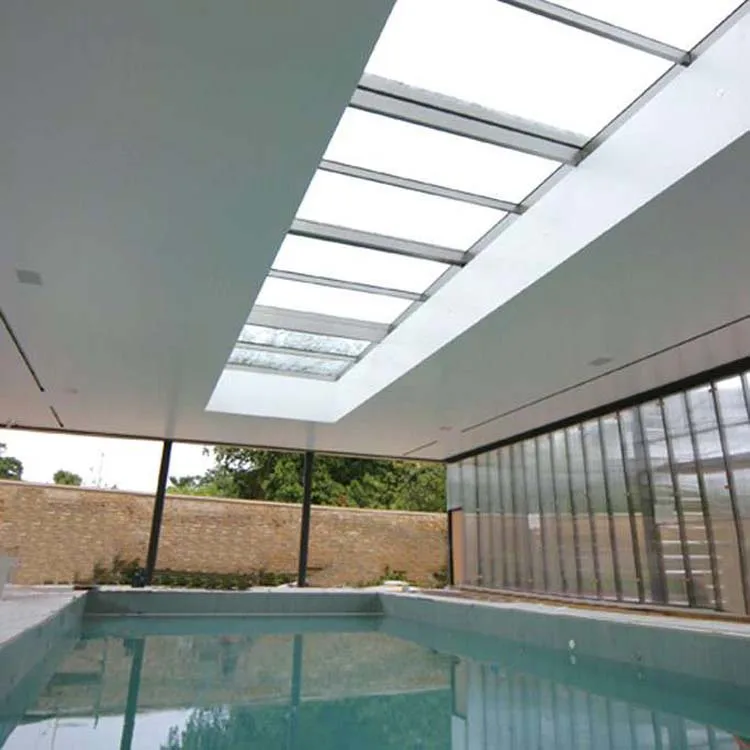 House aluminum auto venting double glazed glass roof skylight window