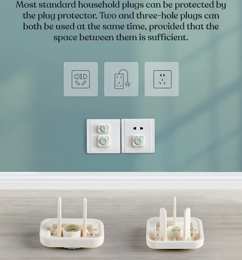 KUB Baby Safety Products V0 Flame Retardant Child Electric Socket Protector Plug Socket Cover