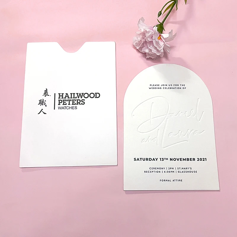 Customized Wedding Invitations Personalize UV Printing Craft gold Invitation Greeting Cards for wedding