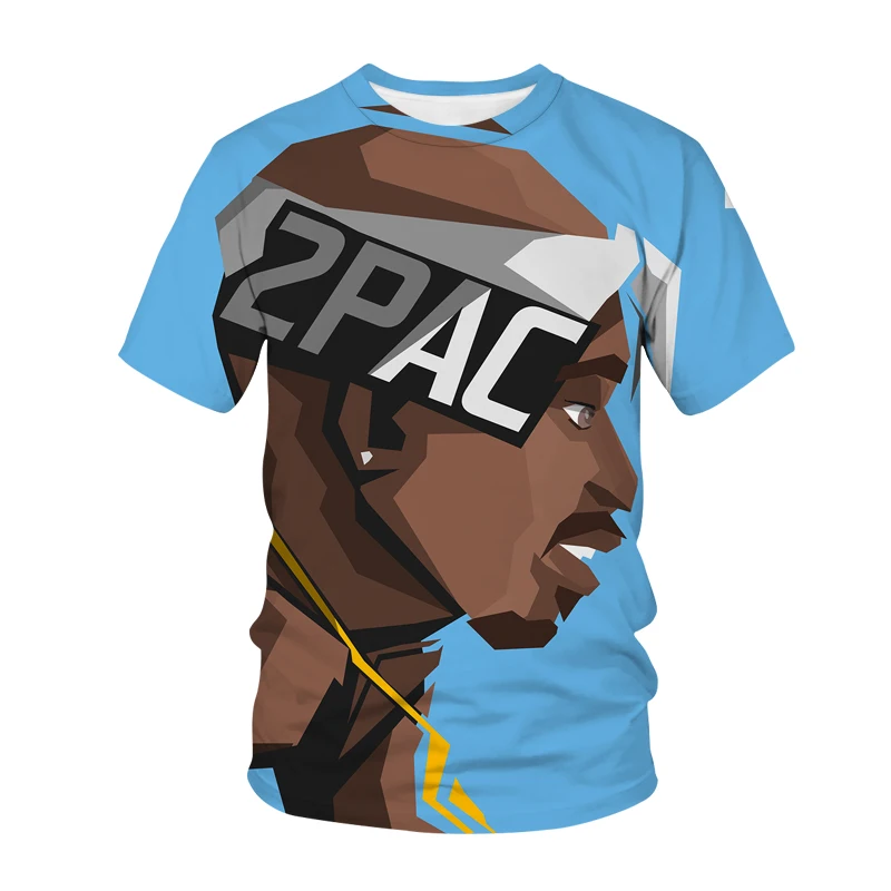 New Arrival T-shirt 2PAC 3D Print Streetwear Rapper Hip Hop T Shirt Men Women Sport Casual Tees Tops Tupac Male Tshirt Clothing