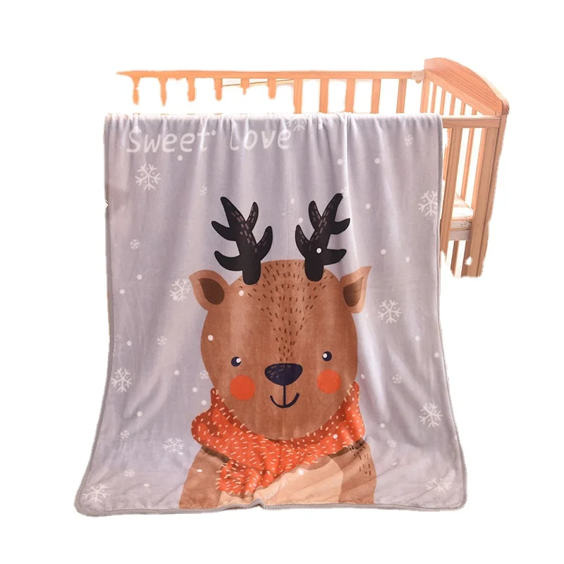 Wholesale Cartoon Lovely Animal Flannel Weighted Baby Blanket