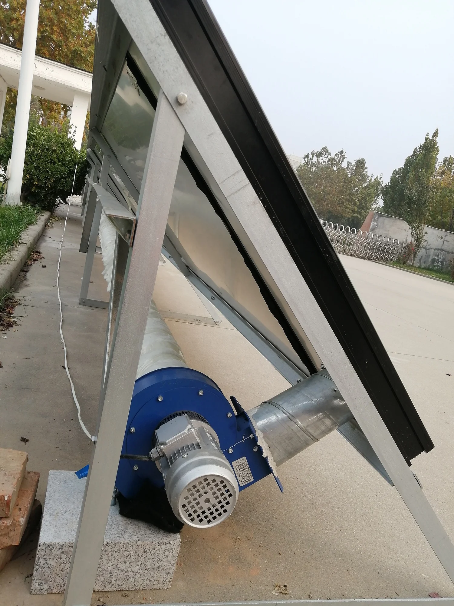 solar air heater with fan air heating solar panel air heater