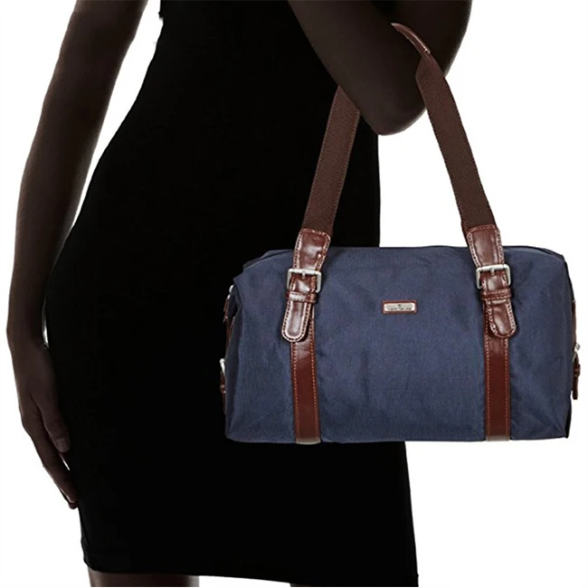 
New women Bowling Bag RINA blue fitness PU wrist bag factory direct sale 