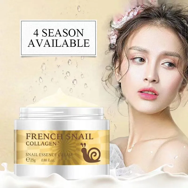 Private label Free sample lady snail repairing cream oily skin care dark spots and wrinkles removal face cream
