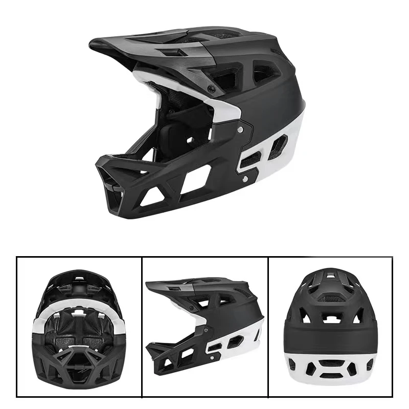New Arrival Fullface Mountain Bike Helmet Downhill BMX Helmet Off-Road Cycling Helmet
