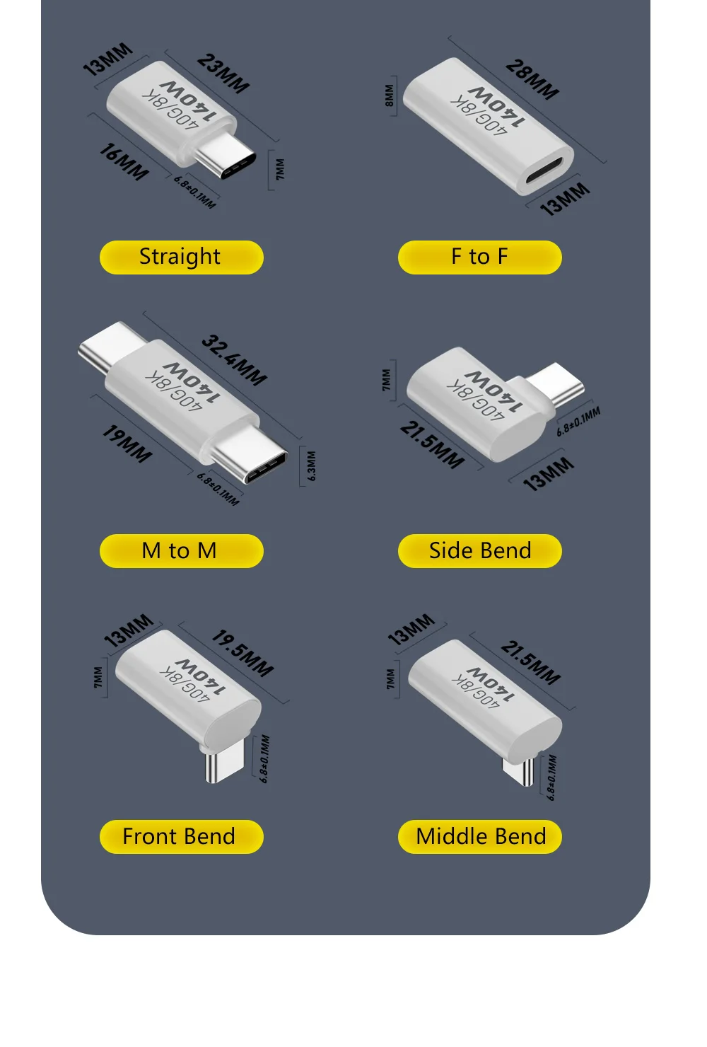 Usb C кабель для телефона 2 в 1 Type на папа-папа 3 0 быстрой зарядки адаптер OTG разъем