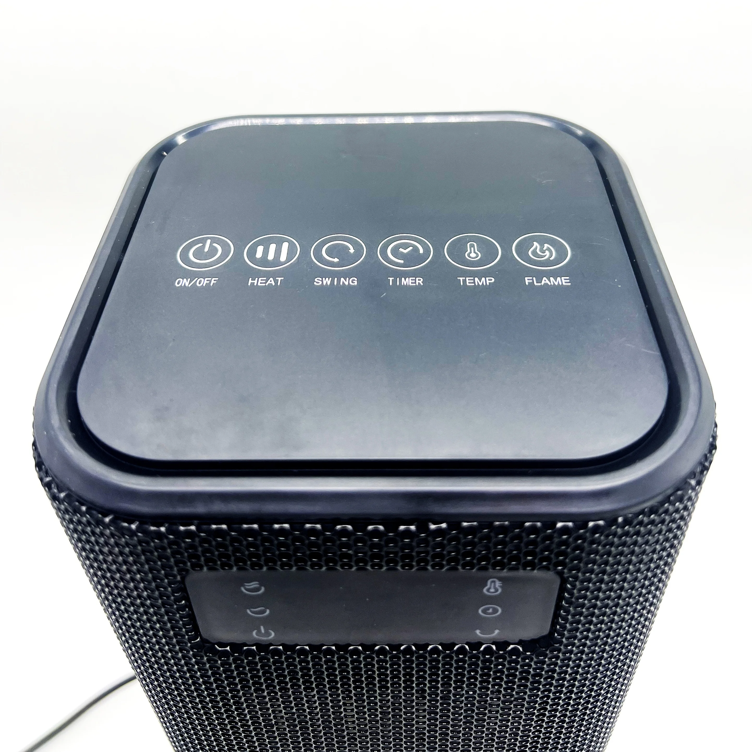 1500W PTC fan heater with fireplace decoration